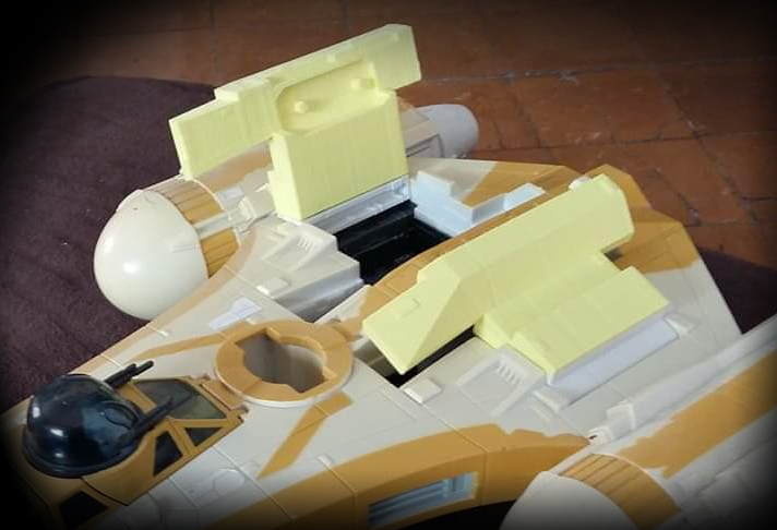 Modelo de nave espacial impreso en 3D