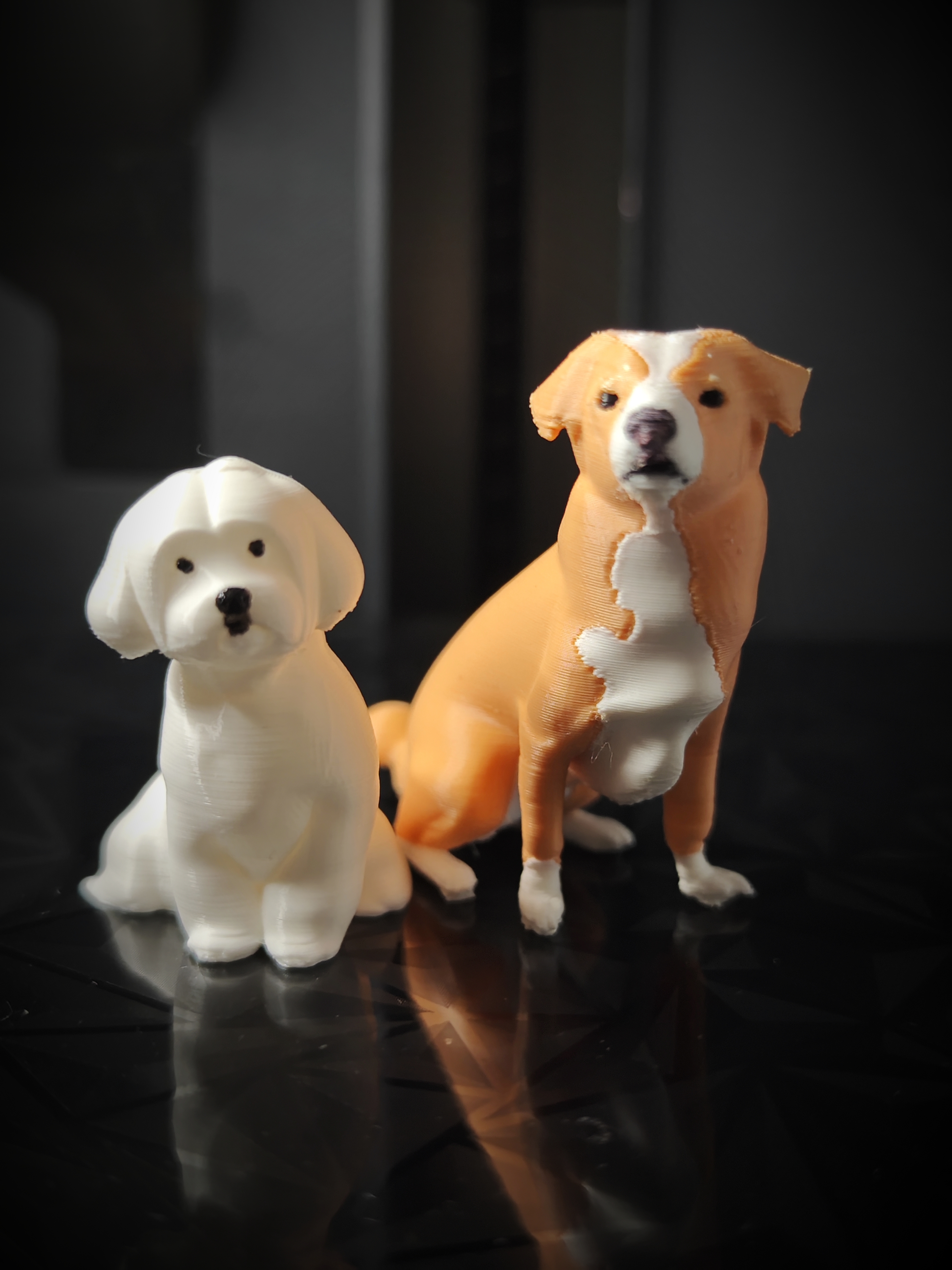 Figura de perros impresa en 3D