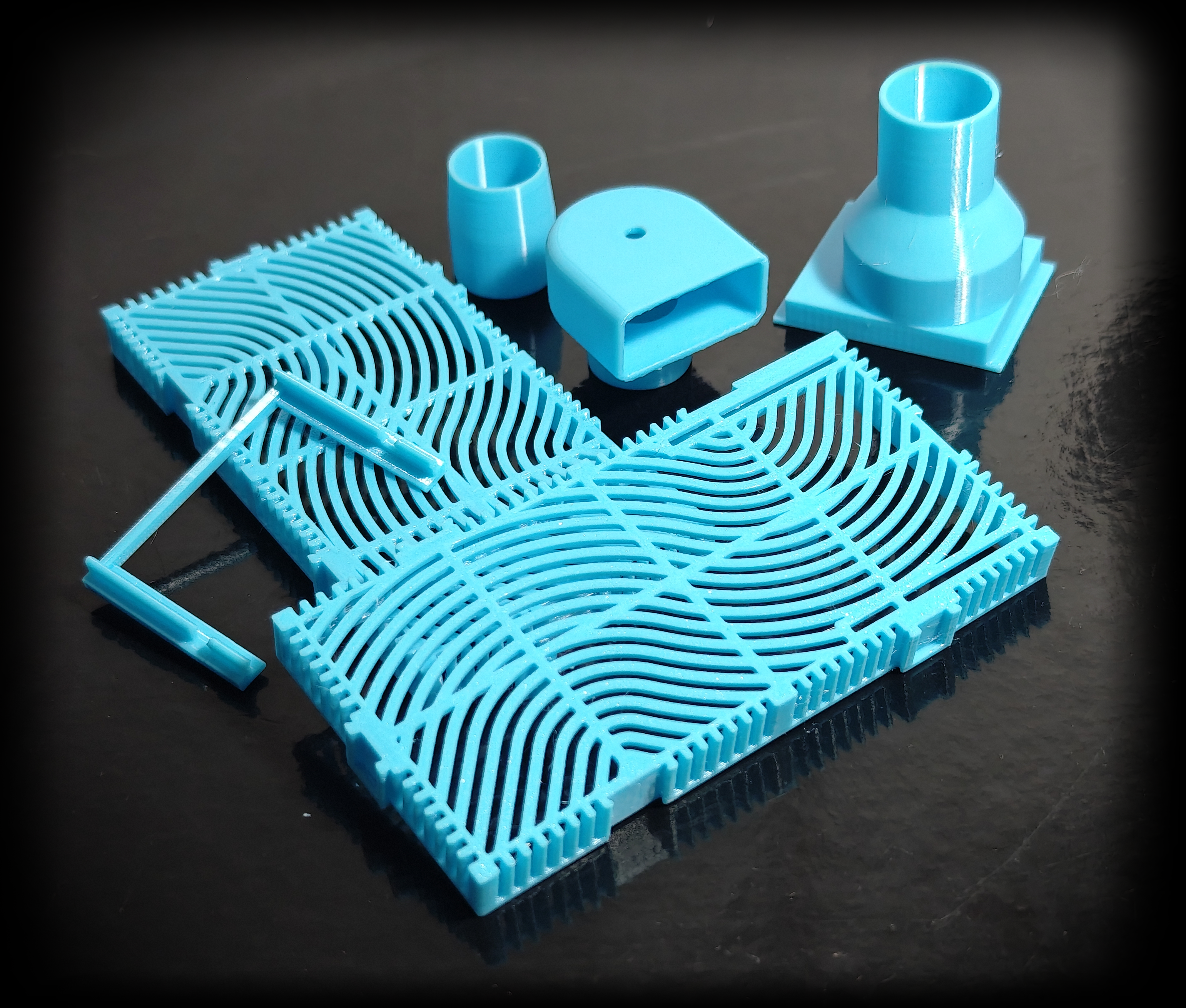 Conjunto de tubos impresos en 3D